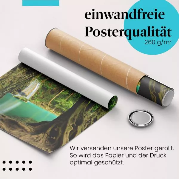 Wasserfall: Grüner Dschungel | Postereck 1860 Wasserfall: Grüner Dschungel | Postereck 1860