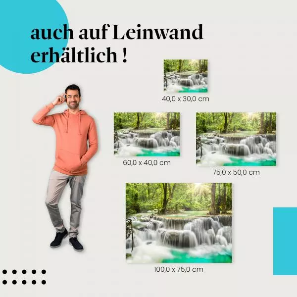 Wasserfall im Regenwald | Postereck 3244 Wasserfall im Regenwald | Postereck 3244