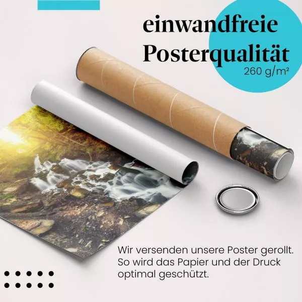 Wasserfall im Wald | Postereck 2564 Wasserfall im Wald | Postereck 2564