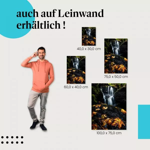 Herbstlicher Wasserfall | Postereck 3652 Herbstlicher Wasserfall | Postereck 3652