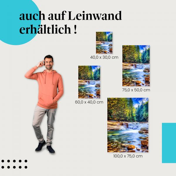 Leinwandbild "Zauberhafter Wasserfall": Natur & Idylle