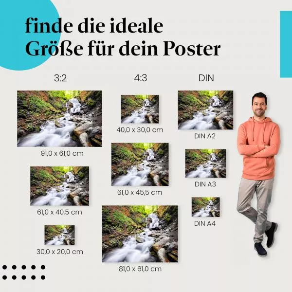 Waldwasserfall | Postereck 3048 Waldwasserfall | Postereck 3048