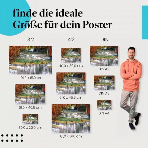 Wasserfall im Wald | Postereck 3743 Wasserfall im Wald | Postereck 3743