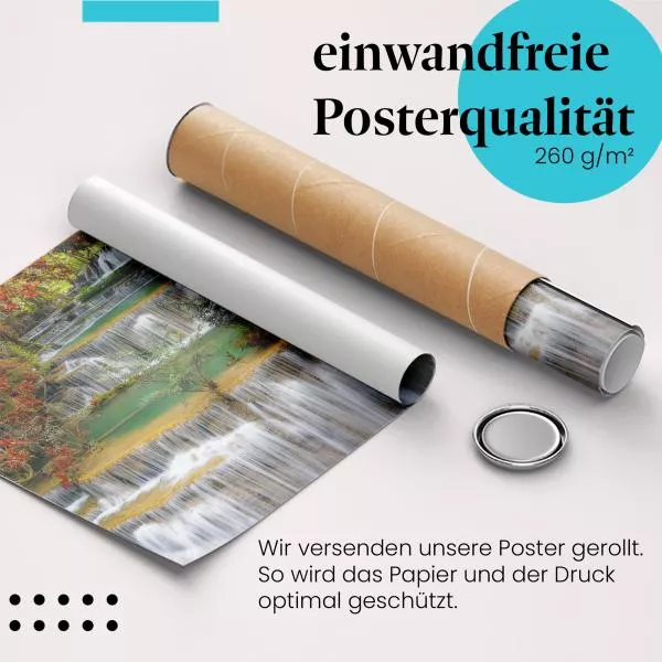 Wasserfall im Wald | Postereck 3743 Wasserfall im Wald | Postereck 3743