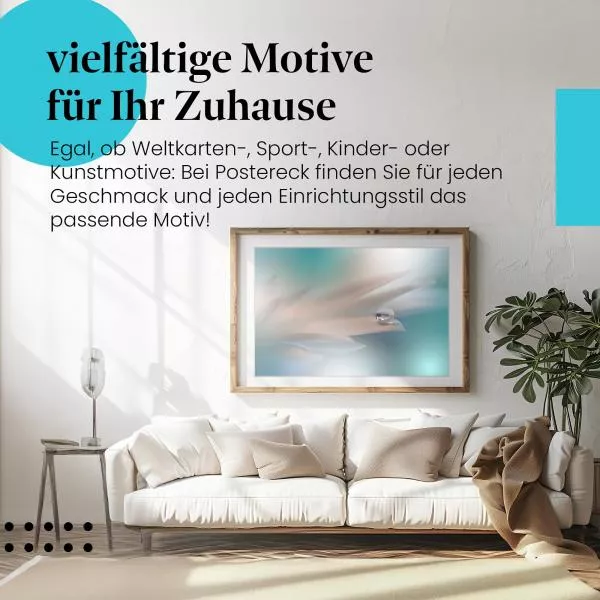 Tautropfen auf Blüte | Postereck 3795 Tautropfen auf Blüte | Postereck 3795
