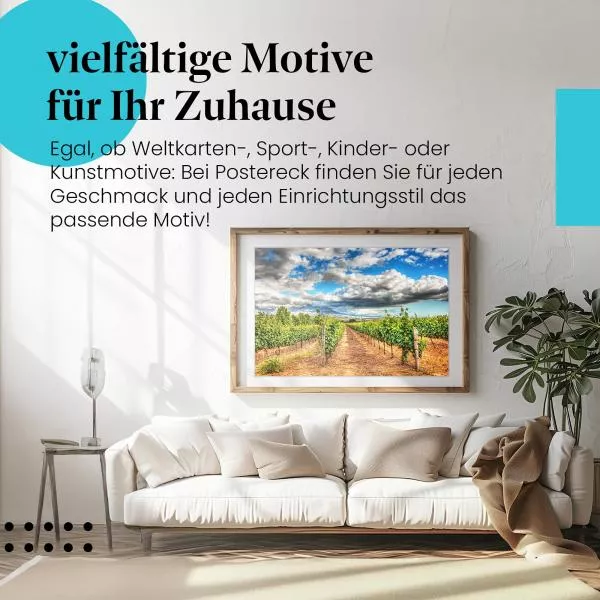 Toskana Feeling: Weinberg & Himmel | Postereck 1335