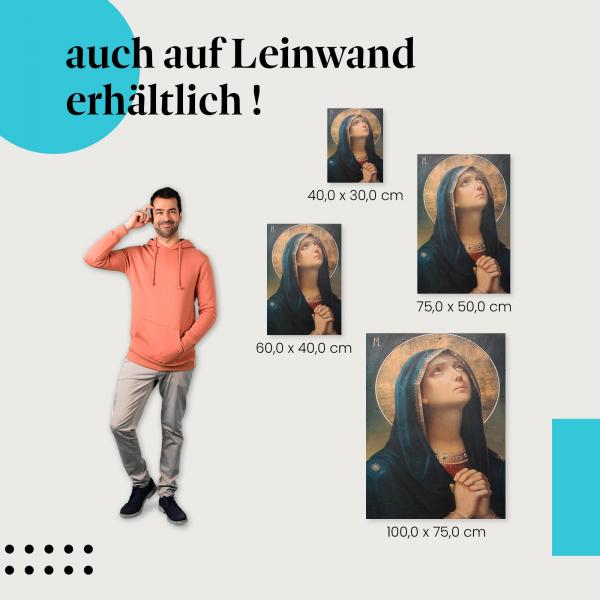 "Weinende Madonna" Leinwand. Finde die ideale Größe & setze stilvolle Akzente!