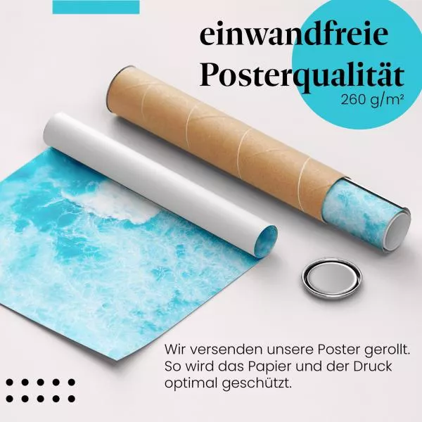 Azurblaue Welle | Postereck 3469 Azurblaue Welle | Postereck 3469