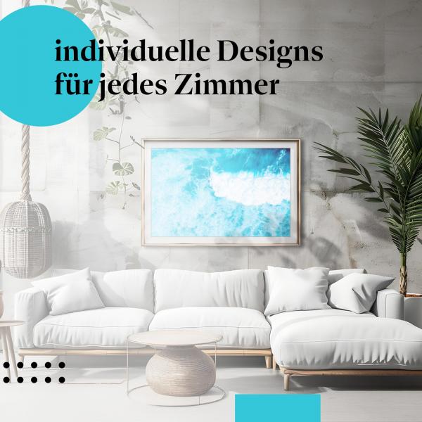 Schlafzimmer Deko: "Meer" Poster: Die Energie des Ozeans - ein beeindruckendes Motiv.