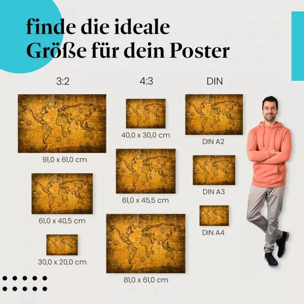Antike Weltkarte | Postereck 2077 Antike Weltkarte | Postereck 2077