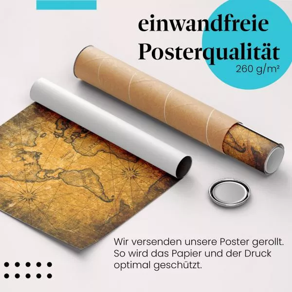Antike Weltkarte | Postereck 2077 Antike Weltkarte | Postereck 2077