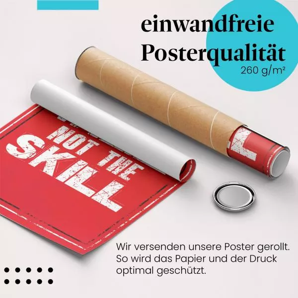 Wille schlägt Talent | Postereck 1689 Wille schlägt Talent | Postereck 1689