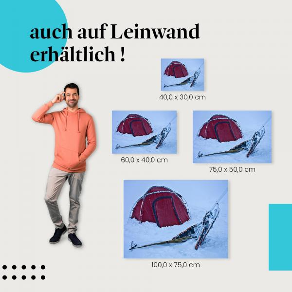 "Wintercamping" Leinwandbild. Finde die ideale Größe & setze stilvolle Akzente!