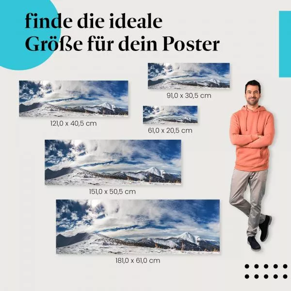 Verschneite Gipfel | Postereck 2989 Verschneite Gipfel | Postereck 2989