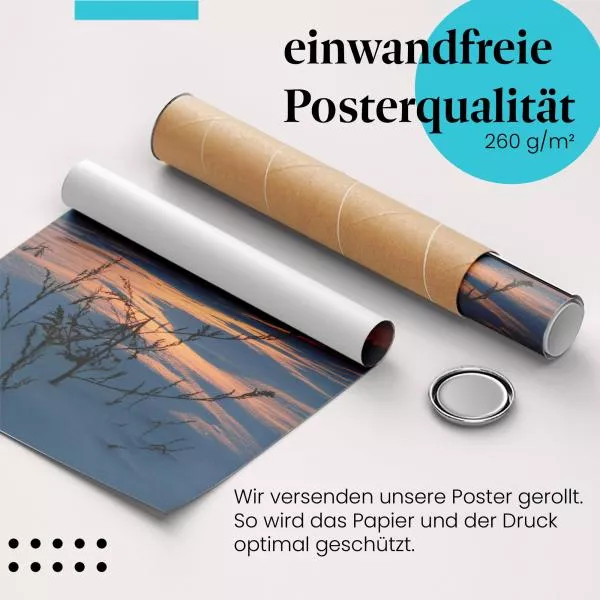 Wintersonnenuntergang: Landschaft | Postereck 1753 Wintersonnenuntergang: Landschaft | Postereck 1753