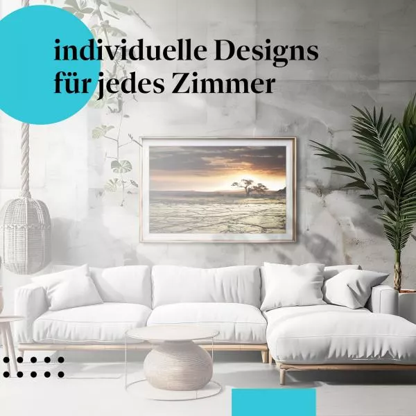 Einsamer Baum: Wüste & Sonnenuntergang | Postereck 1245 Einsamer Baum: Wüste & Sonnenuntergang | Postereck 1245