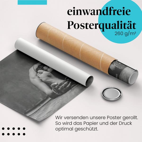 Gerolltes Poster "Yoga", Ruhe, Balance.