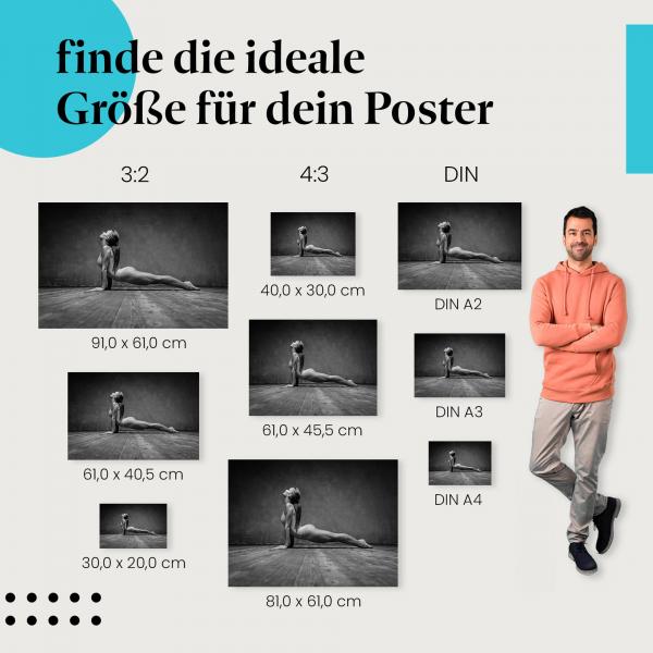 "Yoga Übung Fitness Frau" Poster: Yoga & Fitness - jetzt Poster bestellen!