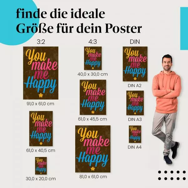 Glücklich mit dir | Postereck 1292 Glücklich mit dir | Postereck 1292