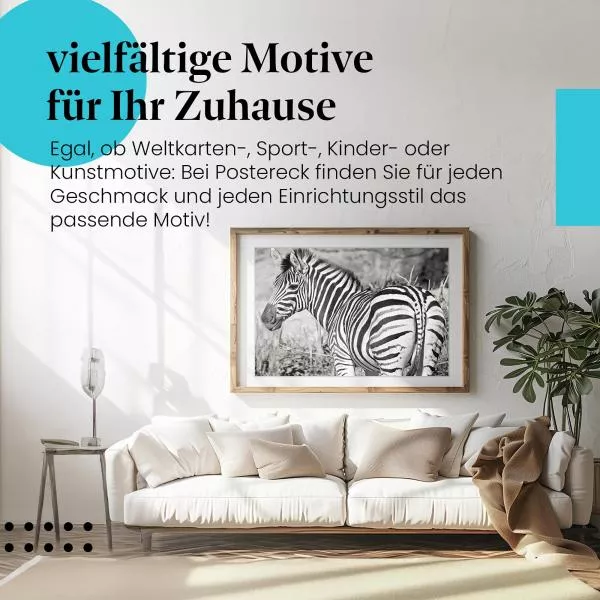 Zebra: Eleganz der Natur | Postereck 1183 Zebra: Eleganz der Natur | Postereck 1183