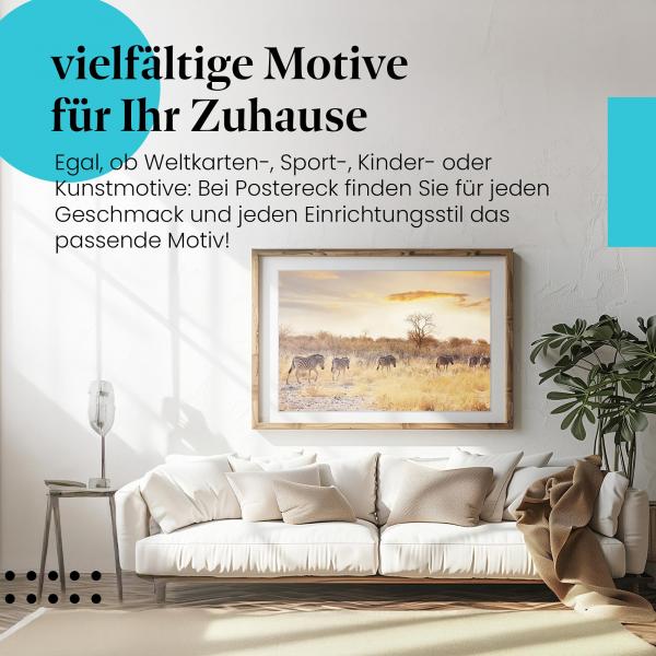 Leinwandbild Savanne: Wildnis pur - die Schönheit Afrikas!