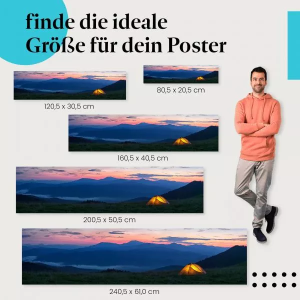 Zelt mit Bergblick | Postereck 2999 Zelt mit Bergblick | Postereck 2999