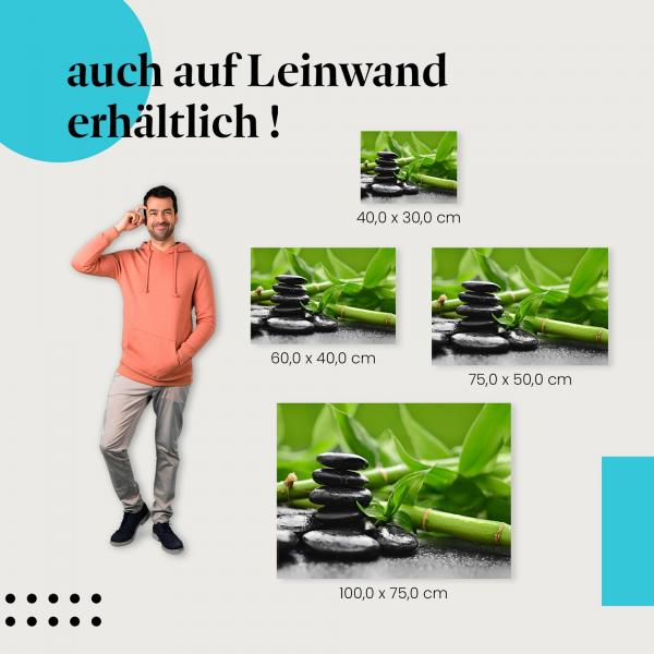 "Zen-Harmonie" Leinwandbild. Finde die ideale Größe und setze Akzente mit Kunst!
