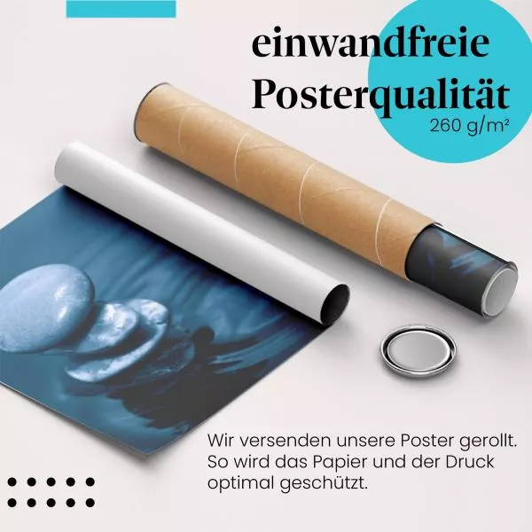 Zen-Steine im Wasser | Postereck 1857 Zen-Steine im Wasser | Postereck 1857
