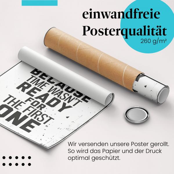 "Zweite Chance": Gerolltes Poster, Zeit.