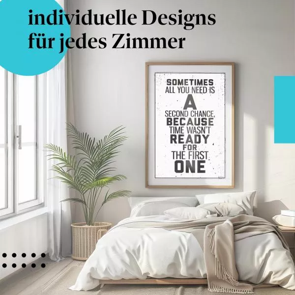 Zweite Chance: Zeit & Geduld | Postereck 1592 Zweite Chance: Zeit & Geduld | Postereck 1592